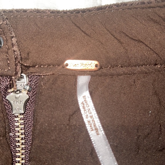 FREE PEOPLE CHOCOLATE BROWN velvet skirt - Picture 5 of 8